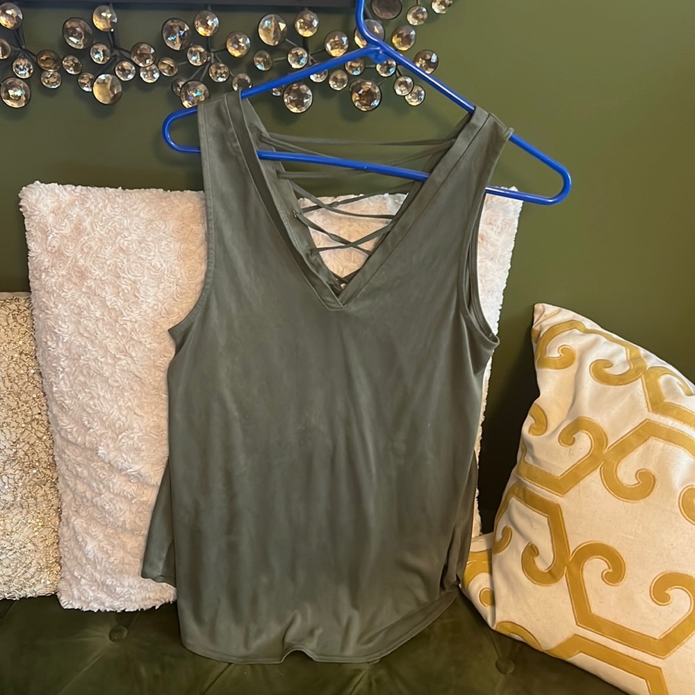 Green Soft Yank Top